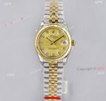 Rolex Datejust 31mm Gold Dial With Diamond Markers Jubilee Watch Superclone 